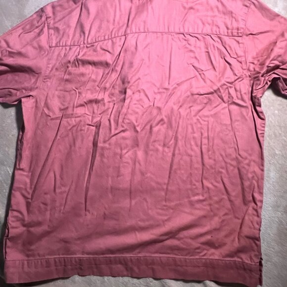 EOTAC Men Large Rust Red Button Up Operator Grade Pocket Utility‎ Work Shirt (N) - Picture 6 of 6